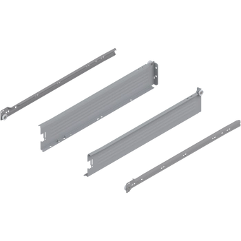 METABOX bok M (86 mm), Częściowy wysuw, 25 kg, dł.=500 mm, wersja na wcisk, lewy/prawy