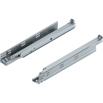TANDEM Zintegrowany BLUMOTION Pełny wysuw, Prowadnica, 30 kg, dł.=450 mm, do Grubość płyty 17-19 mm, wymaga sprzęgła, lewa/prawa