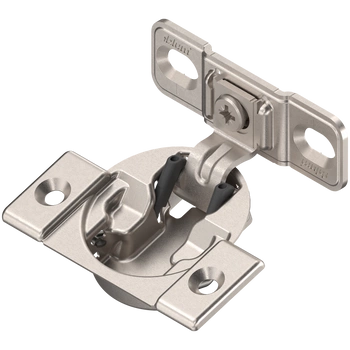 Zawias COMPACT, 1 3/8" lub większy", 107°, ze sprężyną, prowadnik: na wkręty, puszka: na wkręty