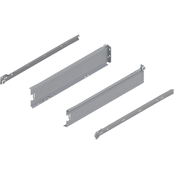 METABOX bok M (86 mm), Częściowy wysuw, 25 kg, dł.=450 mm, wersja na wcisk, lewy/prawy