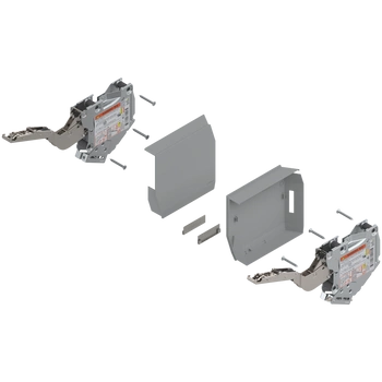 AVENTOS HK-S do małych frontów uchylnych, siłownik (zestaw), współczynnik mocy=220-500 przy 2 szt., na wkręty, do TIP-ON