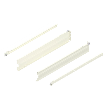 METABOX bok M (86 mm), Częściowy wysuw, 25 kg, dł.=550 mm, wersja na wcisk, lewy/prawy