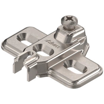 MODUL prowadnik, krzyżakowy, 3 mm, Stal, na wkręty do płyty wiórowej, RW: otwór podłużny