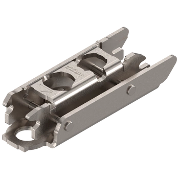 CLIP prowadnik, prosty, 3 mm, Stal, na wkręty do płyty wiórowej, RW: mimośród